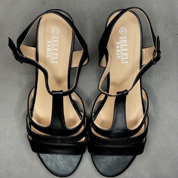 VINTAGE! BRAND NEW IN BOX! GENUINE FRENCH STYLE! BELLELI PARIS SANDALS! - Picture 4 of 8